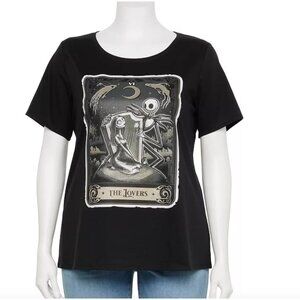 Plus Size 4X Nightmare Before Christmas Tarot Tee NWT
